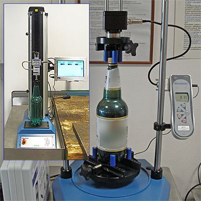 Beer bottles and cans benefit Mecmesin's torque and top-load testing